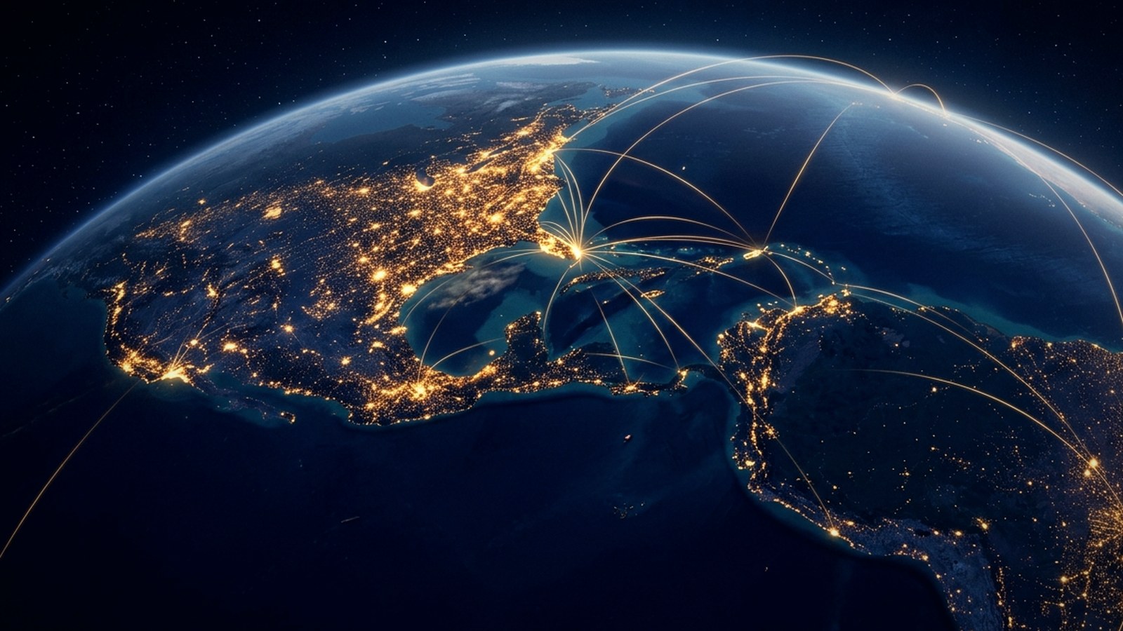 Florida and the Caribbean seen from space